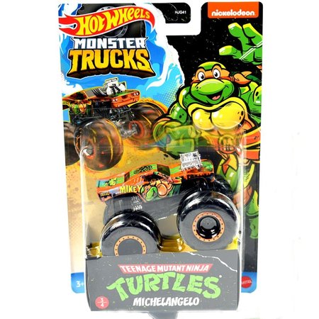 Hot Wheels Monster Trucks Tematick nkladiak Michelangelo