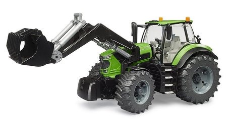 BRUDER 3161 Traktor Deutz 8280 TTV s elnm nakladaom