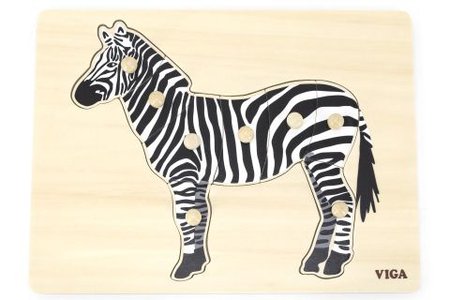 Lamps Dreven Montessori puzzle - Zebra