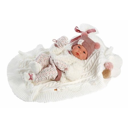 Llorens 63576 NEW BORN HOLIKA - realistick bbika bbtko s celovinylovm telom