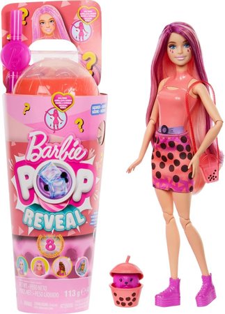 Barbie Pop reveal barbie bubble tea - mangov koliky HTJ22