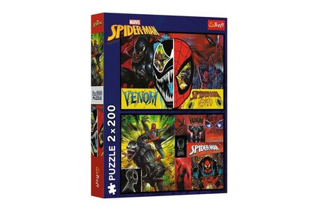 Trefl Puzzle 2x200 - Spider-Man vo dne v noci