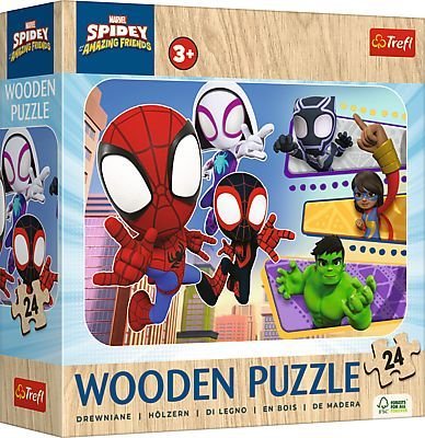 Puzzle 24 Dreven - Spiday a jeho asn priatelia