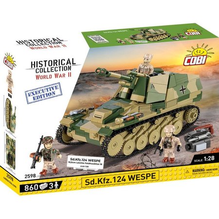 Nemeck ahk pon hfnica Sd.Kfz. 124 WESPE COBI 2598 - Executive Edition WW II 1:28