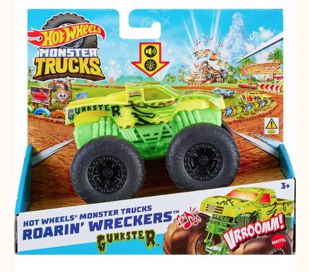 Hot Wheels Monster Trucks svietiace a rmusiace Wreckers Gunkster