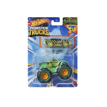 Mattel Hot Wheels Monster Trucks 1:64 s anglikem Gunkster