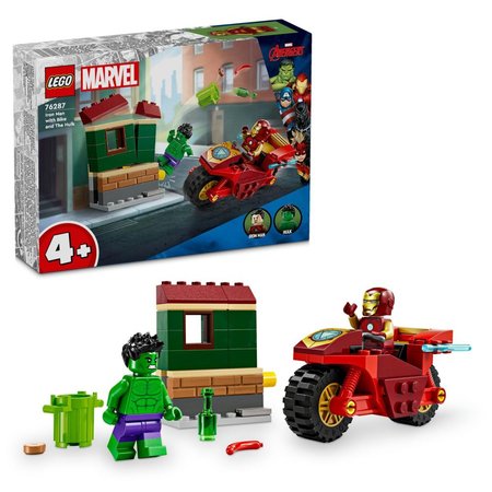 LEGO Marvel 76287 Iron Man s motorkou a Hulk