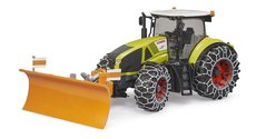 BRUDER 3018 Claas Axion 950 so snehovmi reazami a snehovm pluhom