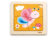 Viga dreven puzzle 4 dieliky - mot