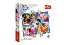 Puzzle 4v1 astn svet Disney 28,5 x20, 5cm v krabici